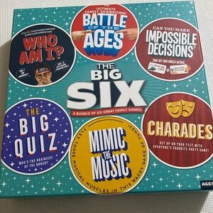 The Big SIX Bundle of Six Great Family Board Games 6 Games in One New Sealed Box